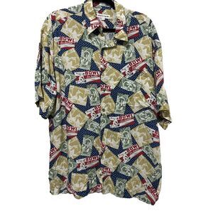 Bowl For Health Pierre Cardin Korea All Over Print Men’s Large Bowling VTG